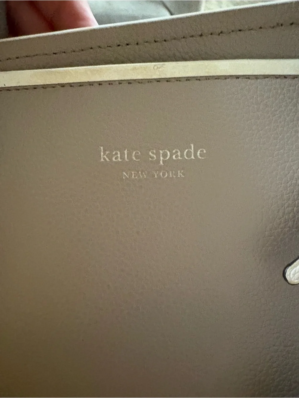 Kate Spade Gray Pebbled Leather Satchel